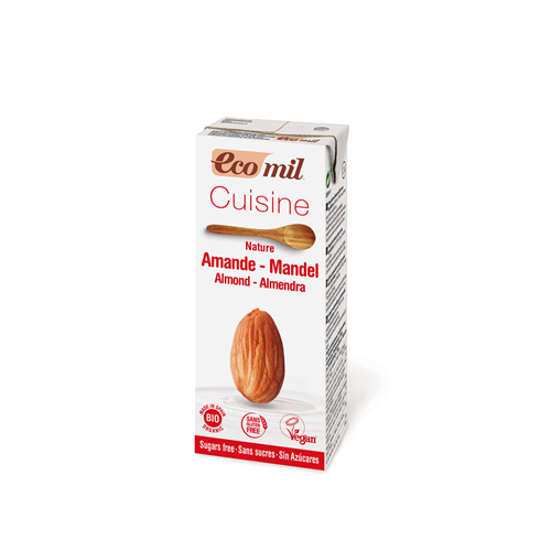 ecomil-cuisine-almond-nature-bio-200-ml Био бадемова сметана Ecomil 200 мл