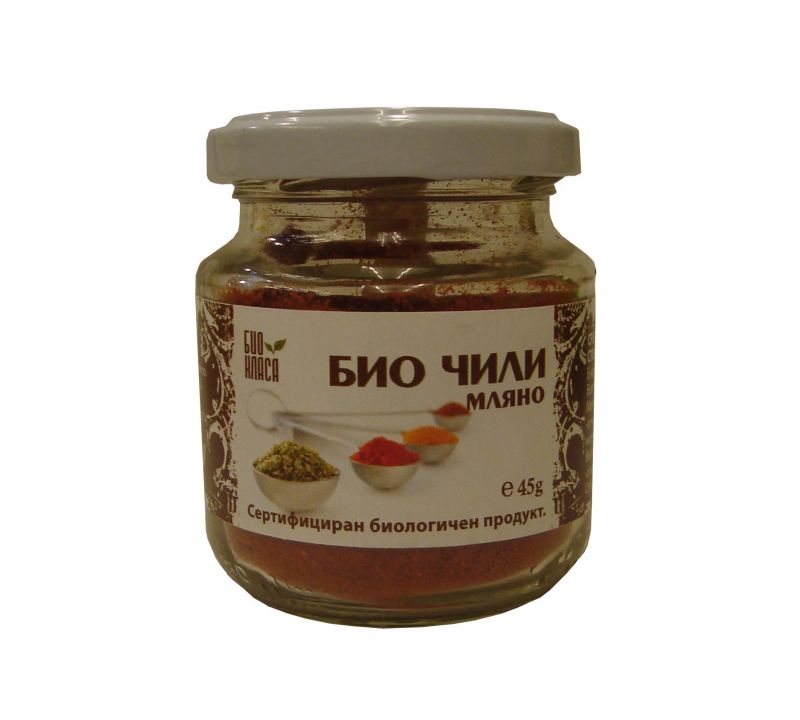 ЧИЛИ - МЛЯНО, БИО, 45g Био чили, мляно 45гр - Image 1