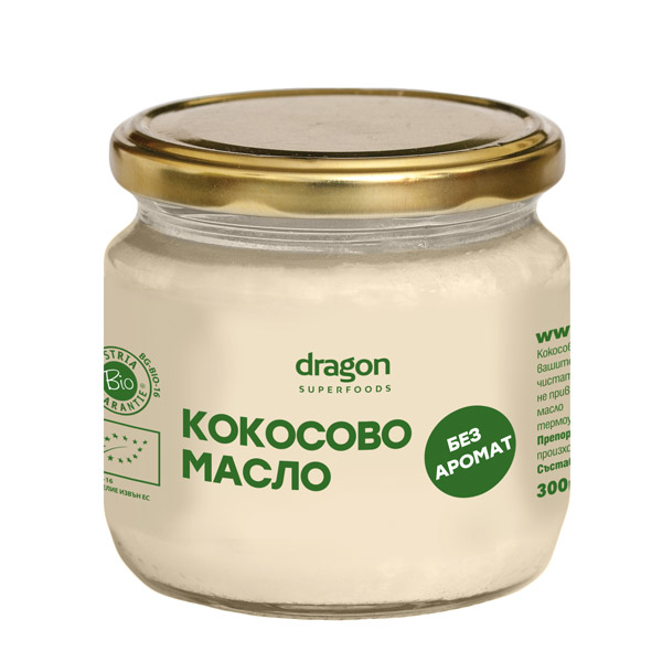 Био кокосово масло без аромат Dragon superfoods