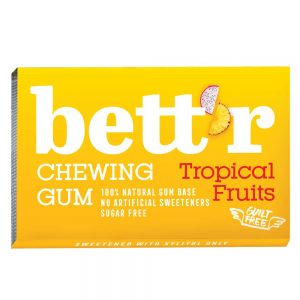 Дъвки без захар Tropical Fruits Bett'r 17 гр.