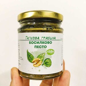 Босилеково песто с орехи и сладка царевица 'Таткова градина', 180 гр